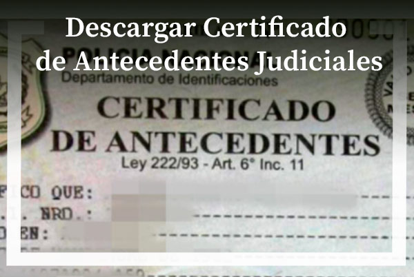 Descargar Certificado De Antecedentes Judiciales